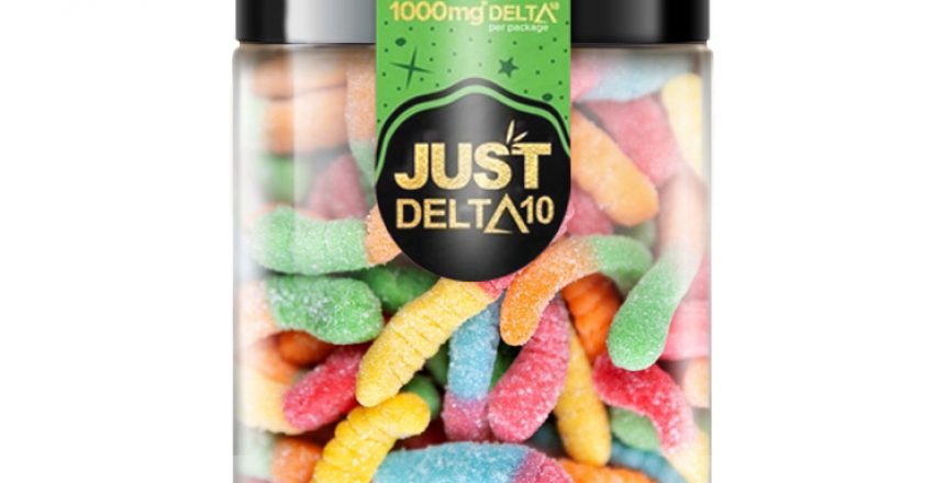 1000mg Delta 10 Gummies THC Sour Worms